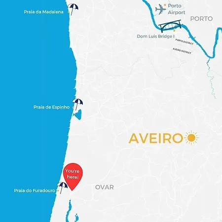 Furadouro Pine & Sea With Swimming Pool 1 * 欧瓦